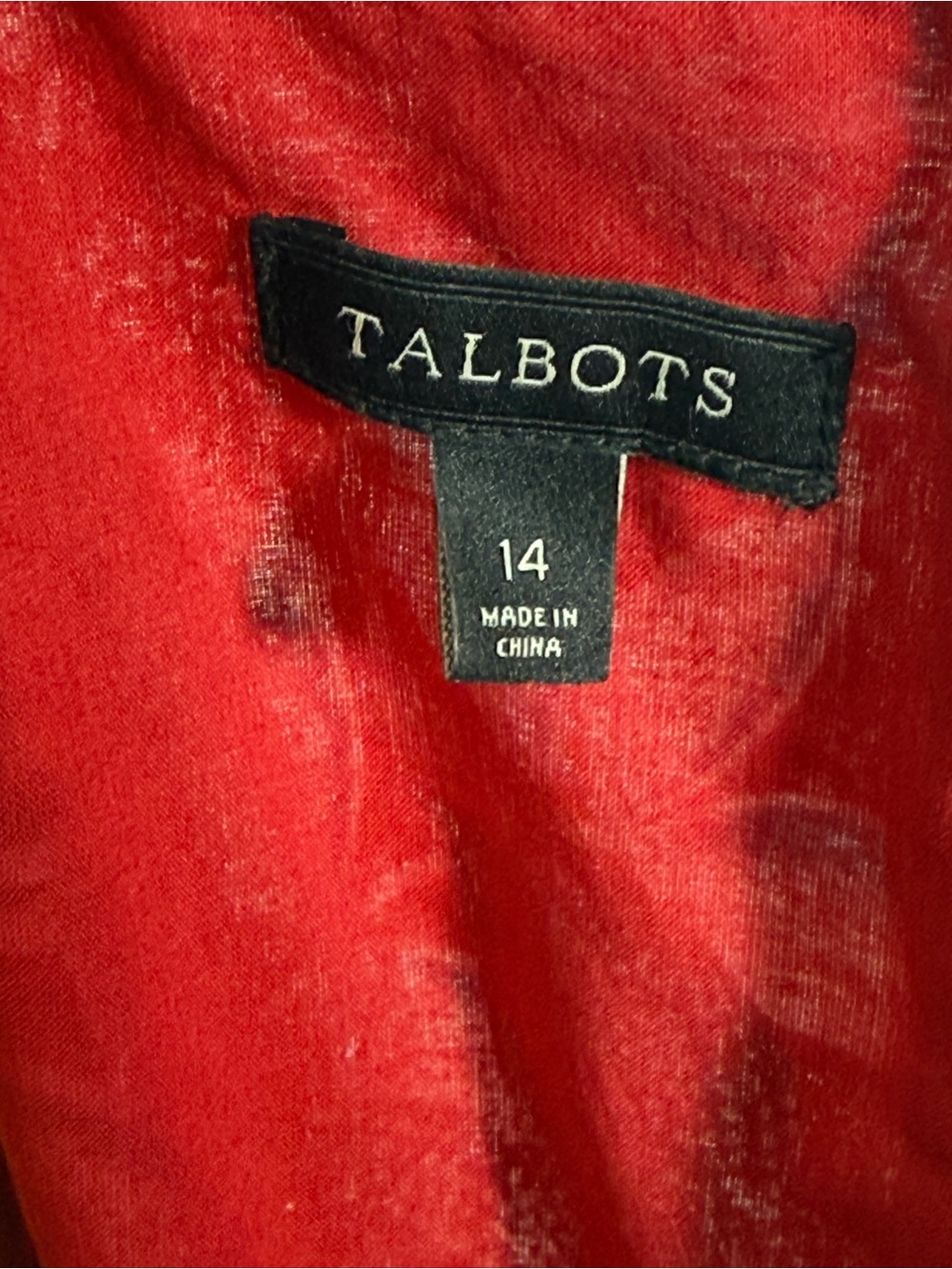 Talbots Floral Belted Dress in Red, Teal, Black - Picture 6 of 8